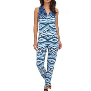 NWT Geometric Print Jumpsuit - Soft Jersey, S